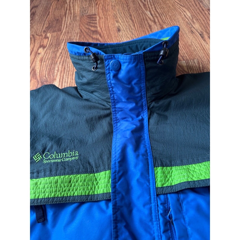 The North Face Mens Full Zip 2-in-1 Green Blue Coat Jacket Medium - Picture 7 of 16